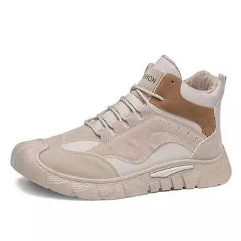 Пустынный цвет с отверстиями Мужские модные подростковые кроссовки Вулканизированные Лучшая обувь Люксовый бренд Спортивная обувь Перепродажа Тренд 39