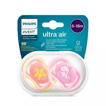 Пустышка Avent Ultra Air 6-18м