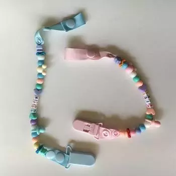 Пустышка для маленьких мальчиков и девочек, зажим для соски, цепной держатель, ремешок для соски-пустышки жёлтый