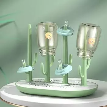 Пустышка Сушильная подставка Съемная компактная 4 цвета Отличная стойка без BPA в форме дерева для дома зелёный