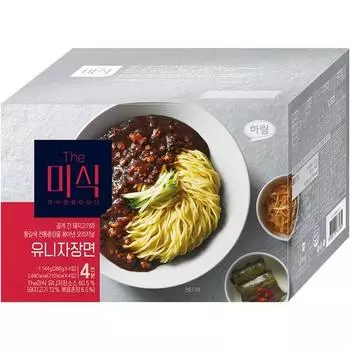 Пустышка Unijajangmyeon 286 г, 4 шт.