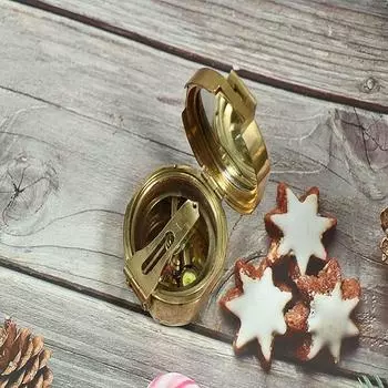 Путешествие компаса солнечных часов навигационного морского карманного компаса на открытом воздухе(Компас-5)