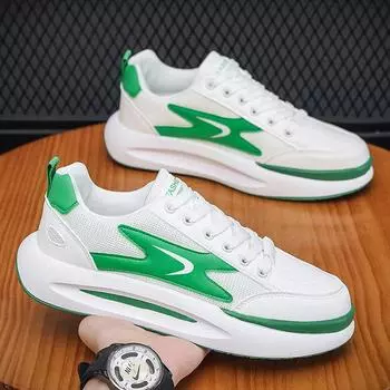 Putian men s shoes 2024 new summer breathable mesh board shoes versatile height-increasing sports and leisure thick-soled small white tide shoes 39