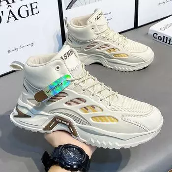 Putian men s shoes are breathable in summer 2024 new youth sports and leisure running mesh deodorant heightening dad shoes 39