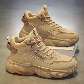 Putian men s shoes autumn and winter thick-soled versatile casual shoes Internet celebrity popular youth height-increasing sports non-slip dad shoes 39