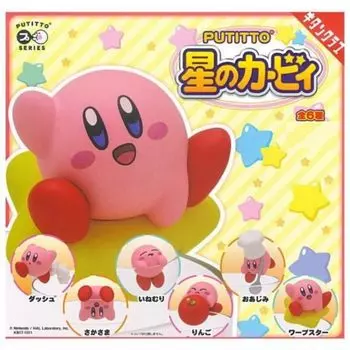 PUTITTO Kirby of the Stars x All 6 Types Set Full Comp Gacha Gacha Capsule Toy (Resale)