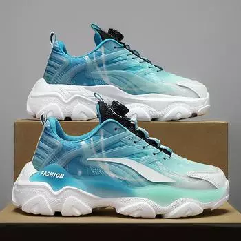 Путянь кокосовые мужские туфли четыре сезона вращающиеся кнопки молодежные спортивные кроссовки повседневные мужские нескользящие папины модные туфли 36