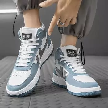 Путянь высокие ботинки мужские осенние воздушные силы aj Нет. 1 спортивная обувь для досок для школьников средней школы, повседневная обувь бренда Tide, белые туфли большого размера 47 38