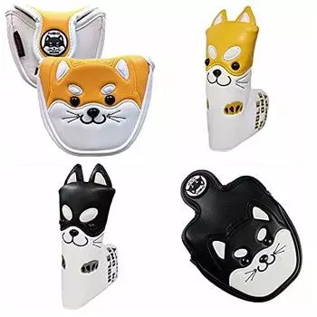 Putter Cover Head Cover Compatible with Odyssey 2 Ball For Mallet Magnetic Cameron Compatible with Odyssey For Pin Type for Akita Inu Pin Type/Scotty