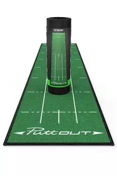 PuttOut Pro Golf Putting Mat Идеальный ваш паттинг x (зеленый) - - (2,4м 0,5м)