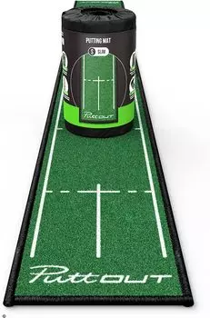 PuttOut Slim Golf Putting Mat Зеленый x - - 94.45 9.8 (зеленый)