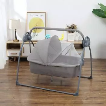 Putybudy S-C901 Складная электрическая детская люлька, детские качели, прикроватная тумбочка, детская кроватка для