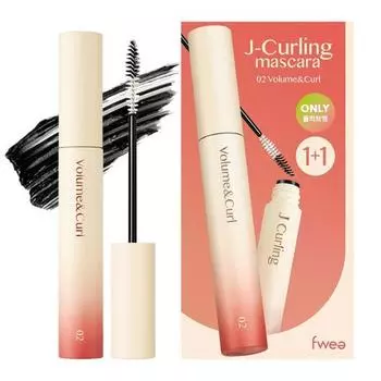 Puy J Curling Mascara 1+1 Special,корейская косметика, KPOP 01 Long and Curl