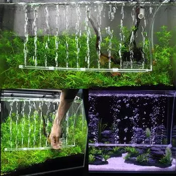 Пузырьковая занавеска для аквариума, шланг для аквариума, кислородная пластина, воздушно-пузырчатая трубка, аэрационная трубка, воздушная завеса