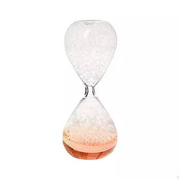 Пузырьковые песочные часы ручной работы для гостиной кухни рабочего стола украшения жидкого таймера светло-розовый