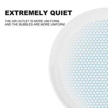 Пузырьковый поддон для аквариума Насыщение кислородом Погружной фильтр Очиститель воды Пузырьковый диск Кислородный воздушный насос для аквариума 80mm белый