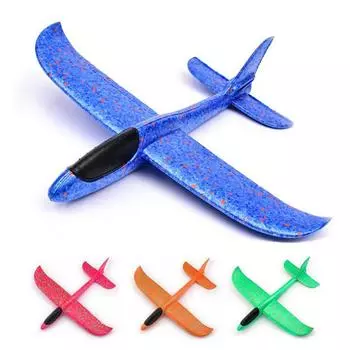 Пузырьковый самолетик Планер Ручной метательный самолетик Свет Инерция Epp Пузырьковый самолетик Открытый оранжевый