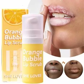 Пузырьковый скраб для губ Отшелушивающий Удаляет омертвевшую кожу Выцветает линии губ Увлажняющий бальзам для губ Питательная увлажняющая маска Уход Косметика Pink