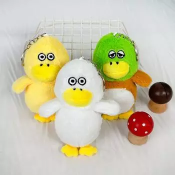Пузыристые яйца с уткой, плюшевый брелок, подвесное украшение, машина для игрушек, кукла, подарок Color random delivery