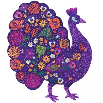 Puzzle Art Peacock 500 Jigsaw Puzzle для детей 8 лет, учеников начальной школы, обучающая игрушка, интерьер с птицами [DJECO Pieces] (DJ07669)