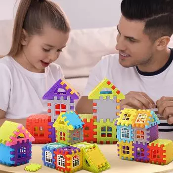 Puzzle DIY Building Block Toys, 3D One Size