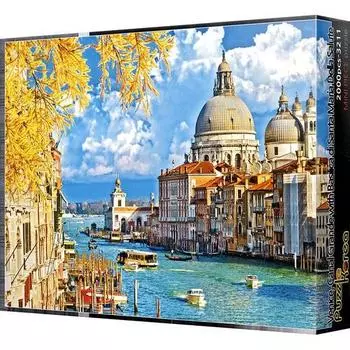 Puzzle Korea Mini-size jigsaw puzzle of a beautiful cathedral built on the sea, Korean popular puzzles