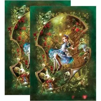 Puzzle Life Alice Alice Mini 108 деталей, 10.2x15.3c..., 2 детали, Корейские популярные пазлы