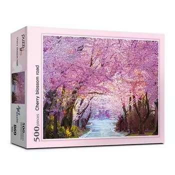 Puzzle Life Cherry Blossom Road Jigsaw Puzzle PL869, Korean popular puzzles