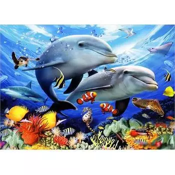 Puzzle Life Dolphin Odyssey 150 деталей, популярные корейские пазлы