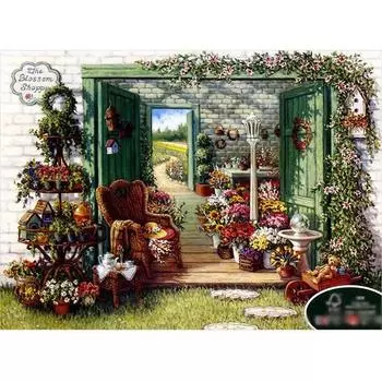 Puzzle Life Flower Shop 500 деталей пазл с картинками, корейские популярные пазлы