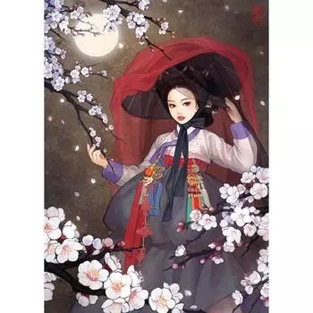 Puzzle Life Moonlight Beauty Moonlight Beauty Person, Korean popular puzzles
