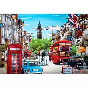 Puzzle Life Пазл-картинка «Лондонский мирный полдень» 51x73,5 см 1000 деталей, популярные корейские пазлы