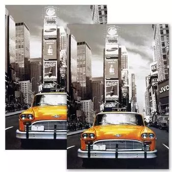 Puzzle Life Times Square in Taxi, 21x28.5cm, 2 pieces, Korean popular puzzles