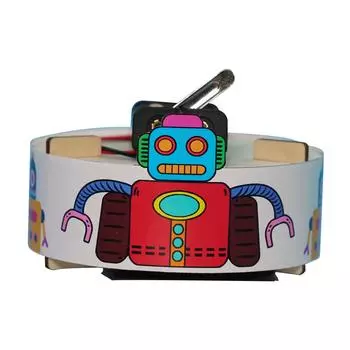 Puzzle Wooden Sweeping Robot Small Production Materials Package/Diy Children Students Creative Science Experiment Science Teaching Toys красный