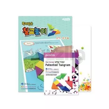 Puzzlia Magnetic Tangram Набор для раннего детства, популярные корейские головоломки