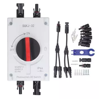 PV DC выключатель водонепроницаемый DC выключатель с разъемом Y2 для RV лодки DC1200V 40A 4P