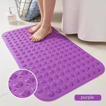 PVC Bath Mats Non-slip Bathroom Carpet Waterproof Floor Foot Mat Shower Rugs Bathroom Massage Bathtub Carpet 46cmx46cm