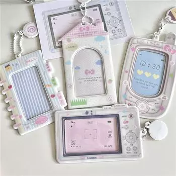 PVC Card Cover Mobile Phone Camera Fan Star Card Holder Small Card Campus Card Card Case Bag Pendant