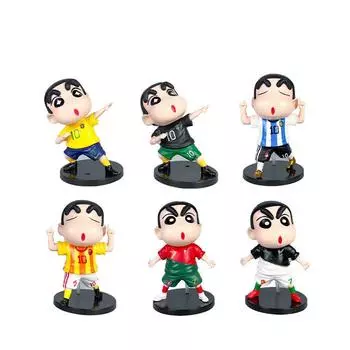 Pvc Crayon Shinchan Model With Cos Football Star Design For Fans Decor And