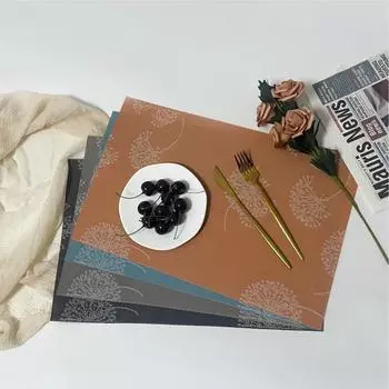 ПВХ Обеденный Стол Мат Простота Легкая Роскошь Коврики для Еды Дом Квадратный Водонепроницаемый Защита от Ожогов Теплоизоляция Подставка