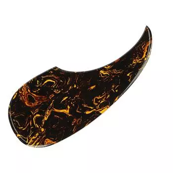 PVC Guitar Self Stick Pickguard Yellow Paste Pattern Anti-Scratch Guard Plate Replacement Acoustic Guitar Scratch Plate