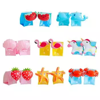 Надувные круги для плавания из ПВХ, детские нарукавники для плавания, эластичные износостойкие надувные для обучения водным видам спорта watermelon