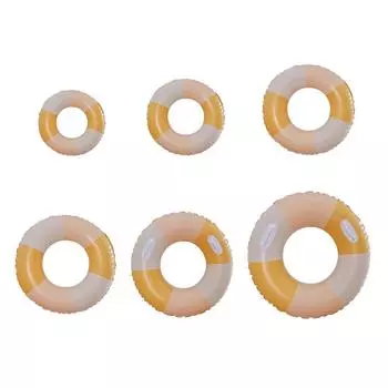 Спасательный круг из ПВХ унисекс в полоску для бассейна, удобный для летнего отпуска 90With handle