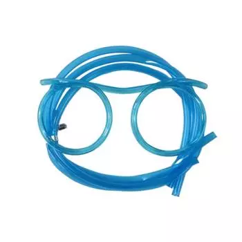 PVC Straw Drinking Eyeglasses Reusable Loop Straws Fun Circulating Straw Birthday Supplies