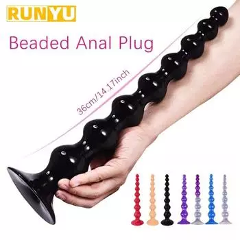 ПВХ Анальная пробка Бусина Анальная пробка Массаж простаты Мастурбатор Секс-игрушки для мужчин Анальный расширитель Секс-товары 1pc
