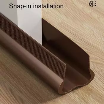 ПВХ Дверной Клей Разрезаемый Поддверной Уплотнитель Внешний Внутренний Дверной Уплотнитель коричневый