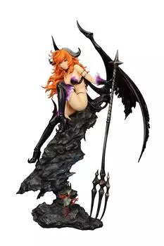 ПВХ готовая покрашенная фигурка Черный Страж Демона Изогнутого Рога Дездемона Немасштабная (Диаболус наклонный)