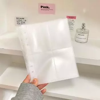 ПВХ Холдер для фотокарточек А5 Папка для карточек Пак Креативная папка Фотоальбом Девочка transparent-pages 6