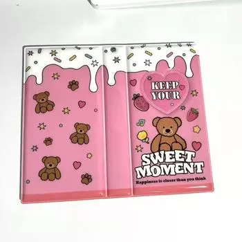 ПВХ K-pop Альбом Мультяшный Держатель для фотокарточек Новый Альбом для коллекционирования карточек айдолов Подарок 3