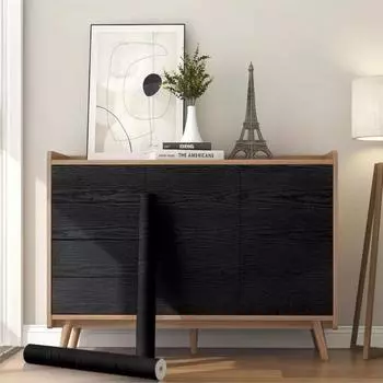 ПВХ обои под дерево для двери, шкафа, стола, мебели, водонепроницаемые самоклеящиеся наклейки, пленка для декора мобильного дома 40x100CM